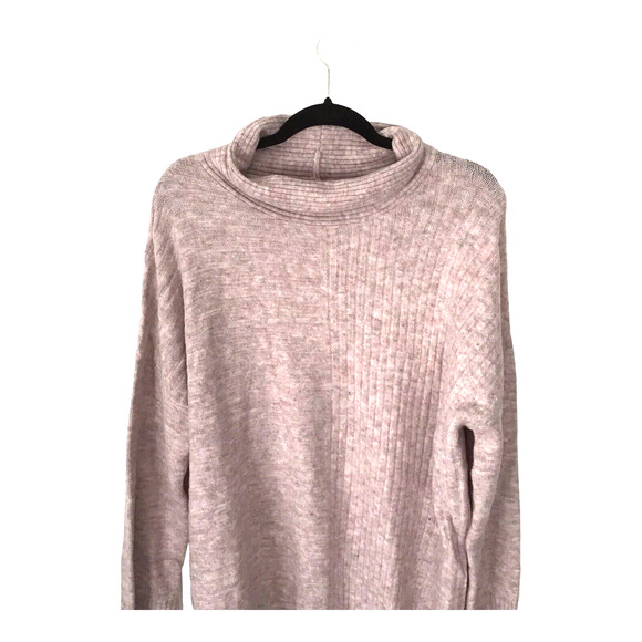 Como Vintage Women’s XL Pink Ribbed Knit Mock Neck Stretch Sweater NWT - Picture 12 of 14